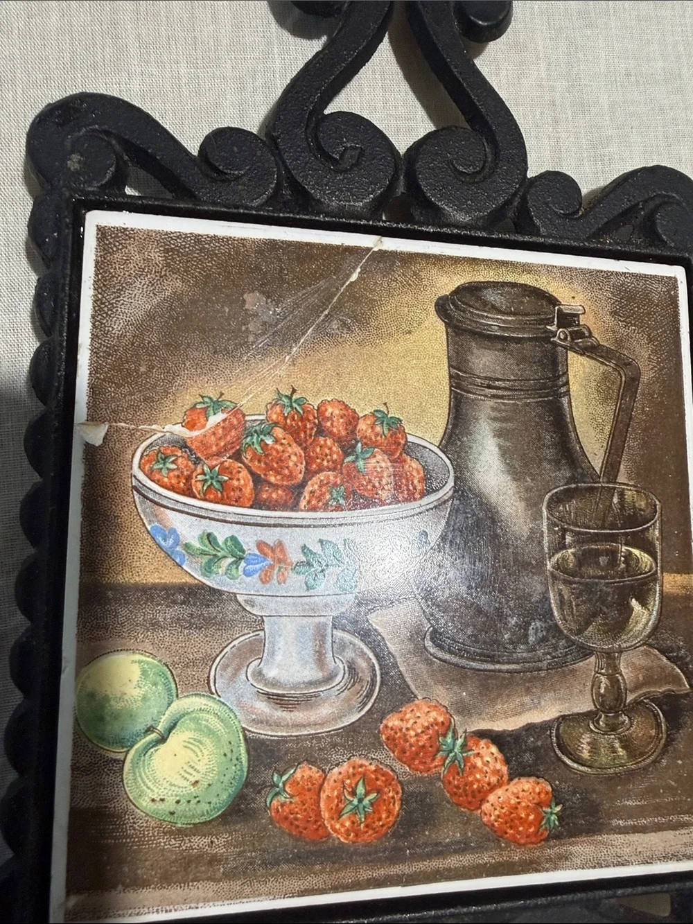 Vintage hot plate cast iron